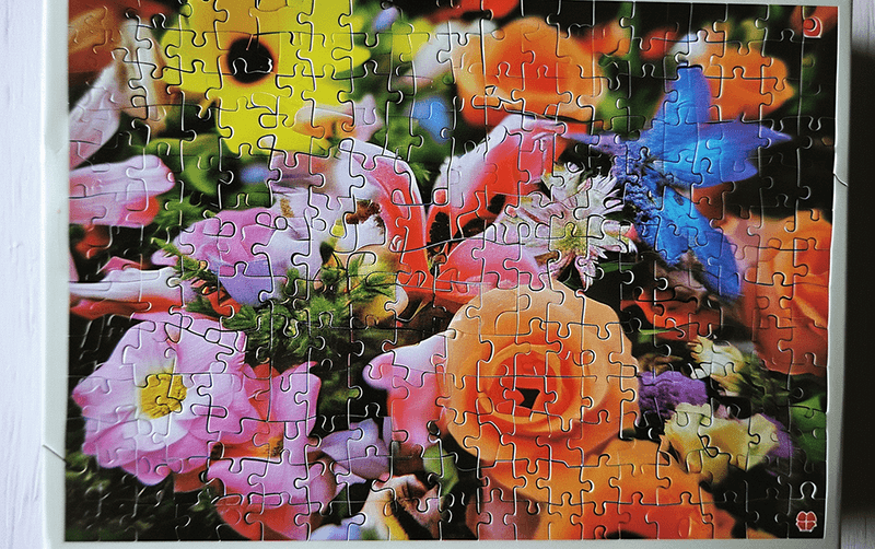flower theme 300pcs lenticular puzzles in wrapped