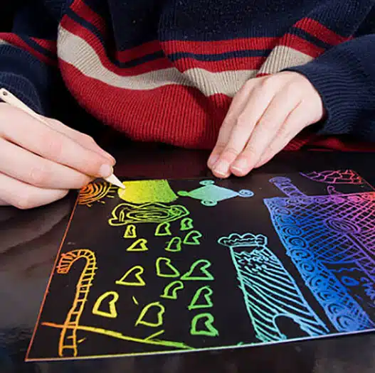 kids scratch art kits