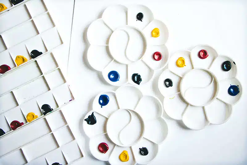 watercolor paint set palette