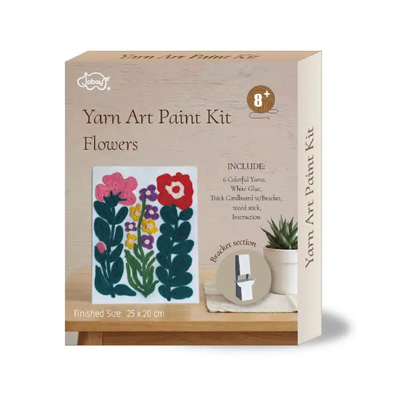 flower yarn painting art product