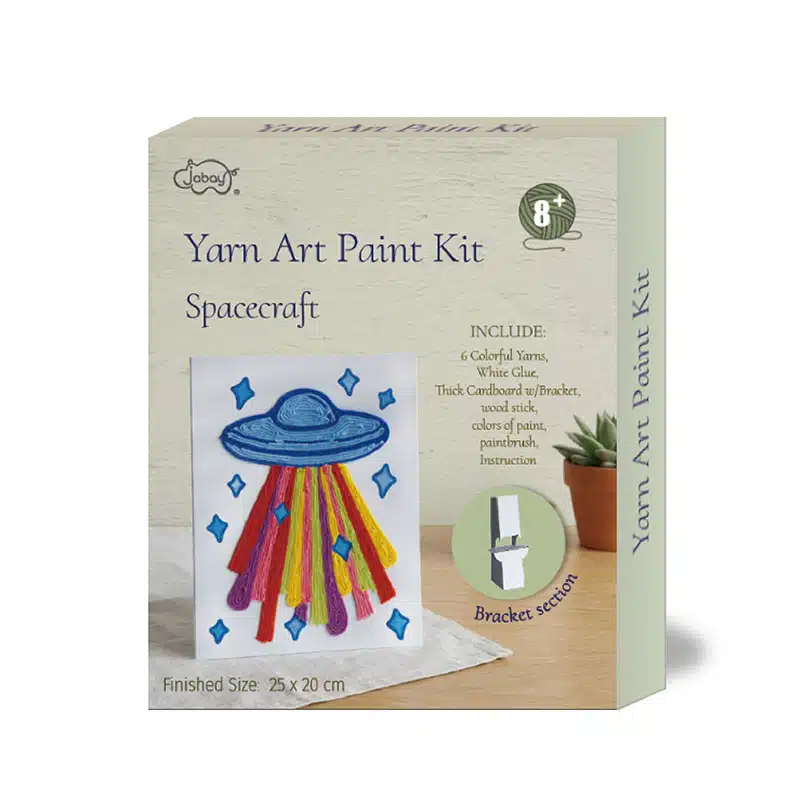 spaceship yarn painting art product